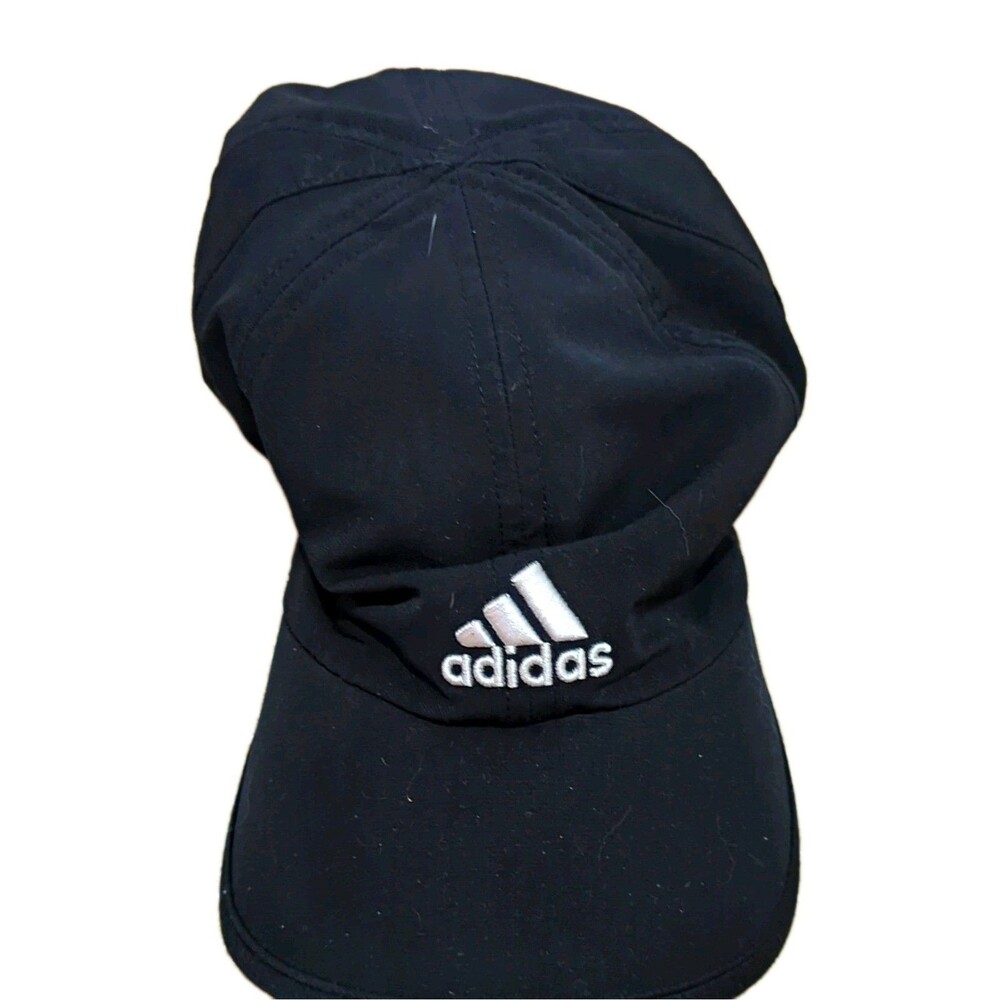 adidas Black Baseball Cap Climacool Hat - Lightweight Solid  One Size